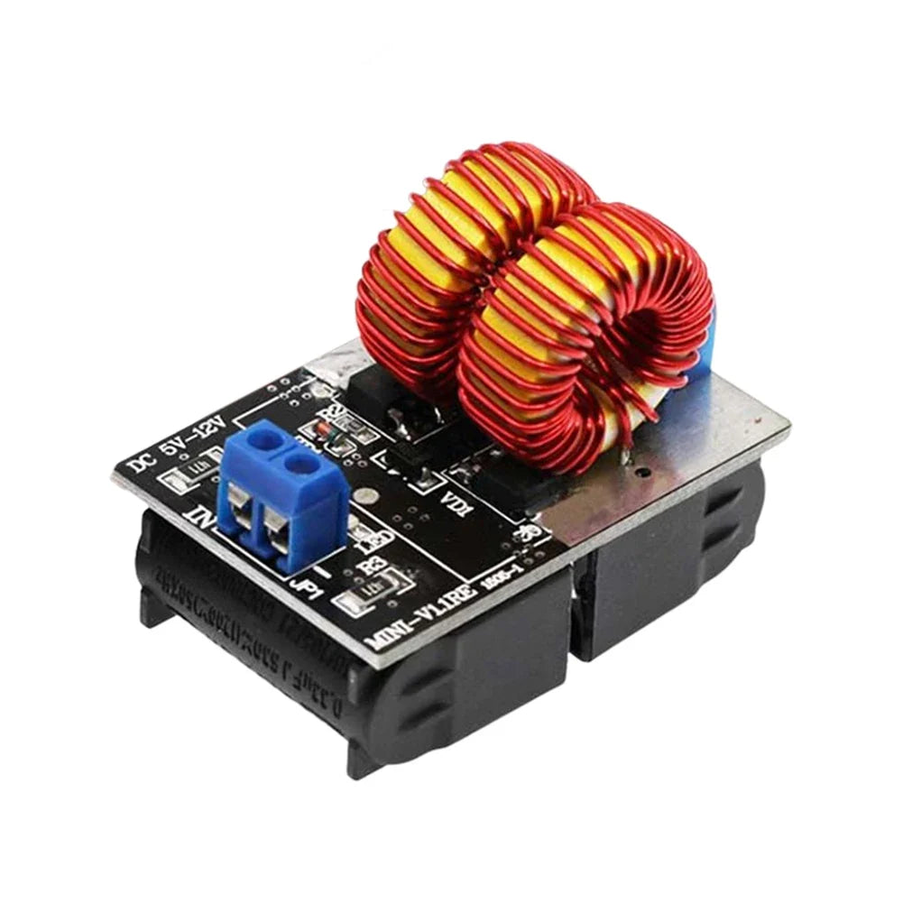 120W Mini ZVS Induction Heating Board DC 5-120V Driver Induction Heating Module Qme