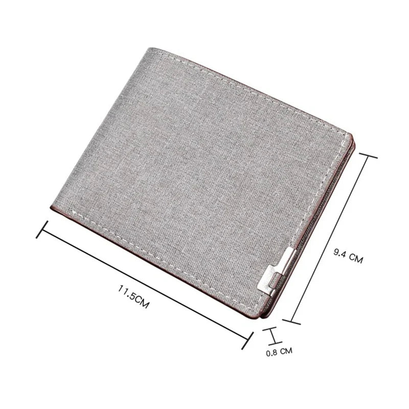Men's Denim Leather Money Clip Wallet | Multi-functional Money Clip Wallet Qme