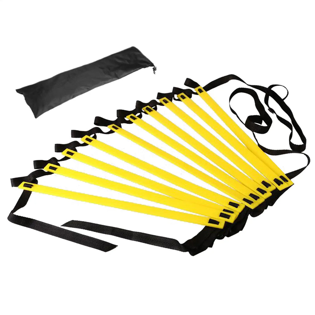 Soccer Agility Ladder Trainer with Storage Bag – 500cm Nylon Agility Ladder Trainer Qme