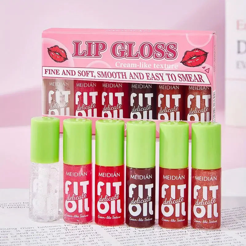 Multi-Color Lip Gloss Set – Long-Lasting, Non-Stick & Moisturizing Lip Gloss Set Qme A