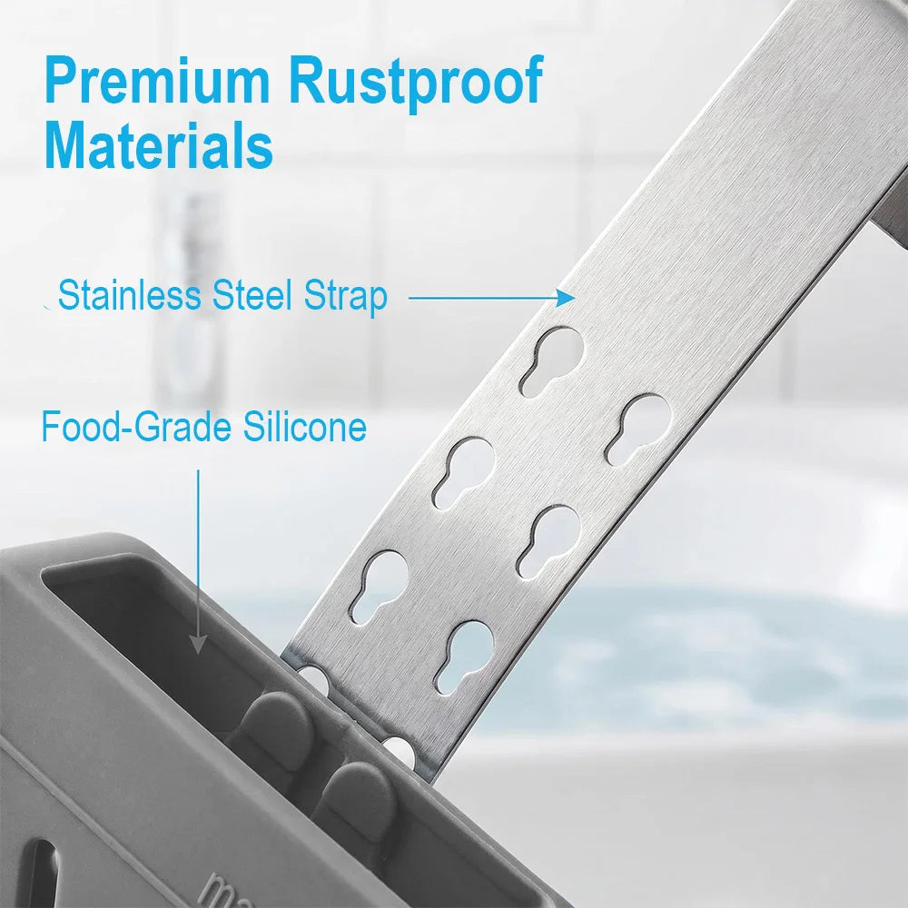 Adjustable Silicone Toilet Tank Tablet Holder & Dispenser Toilet Tablet Holder Qst