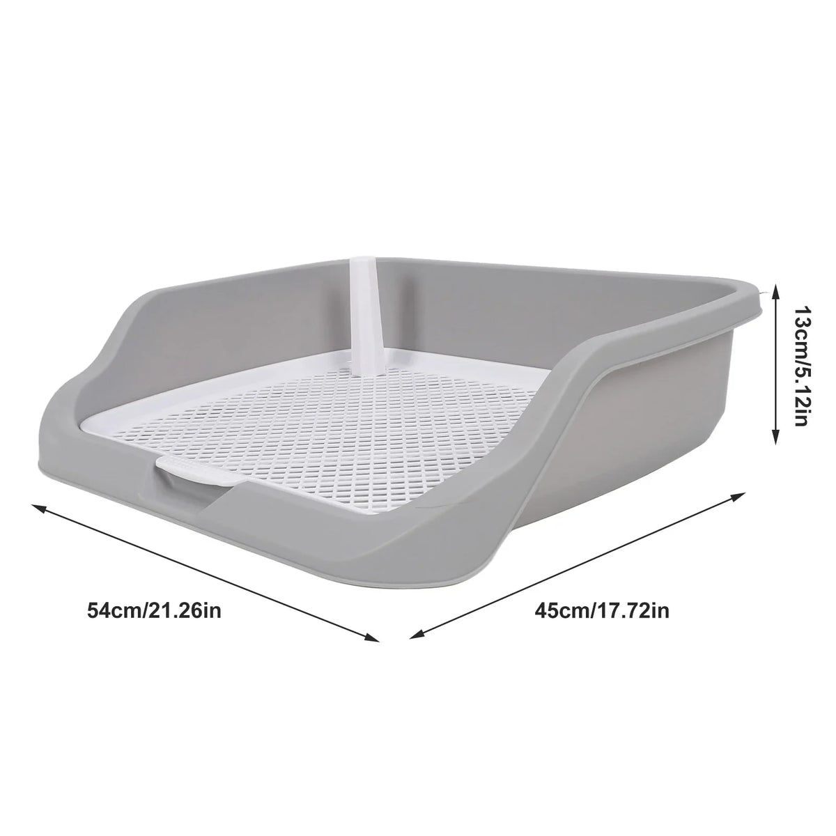 Portable Dog Potty Tray with Mesh Grid & Splash Wall Dog Potty Tray Qme