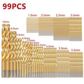 99-Piece HSS Metric Drill Bit Set – Metal, Wood & Plastic Metric Drill Bit Set Qme A
