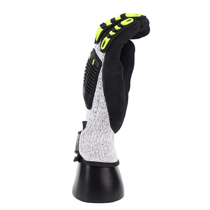 Cut-Resistant Work Gloves – Anti-Vibration & Impact Protection Work Safety Gloves Qme