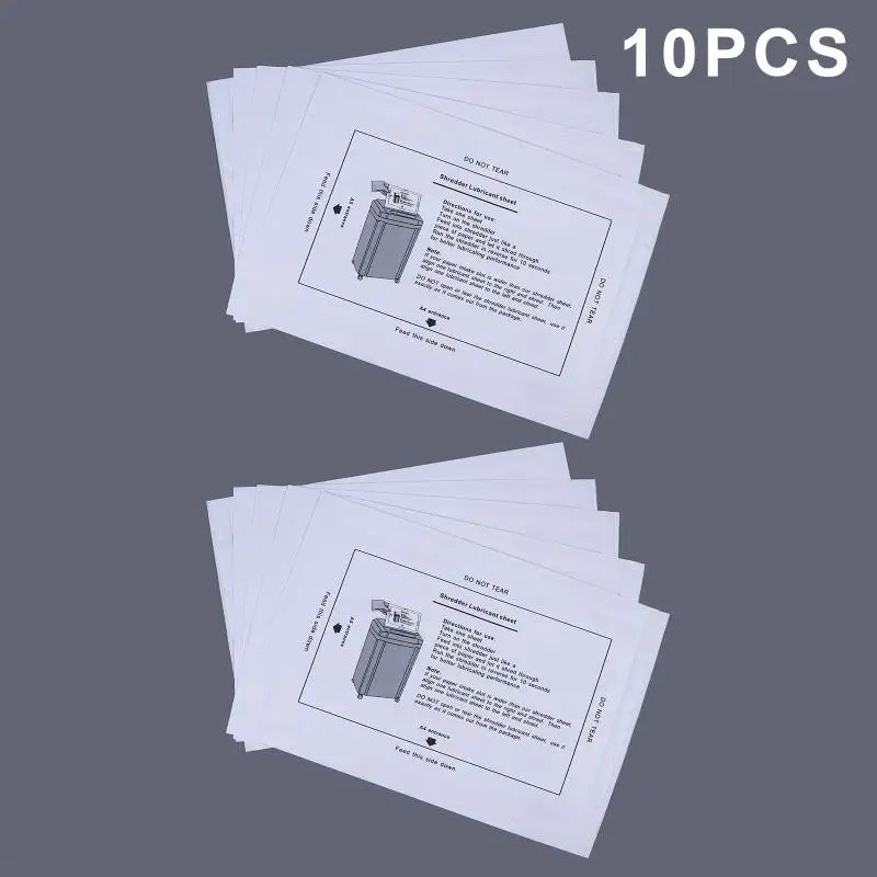 Shredder Lubrication Sheets 5-Pack | Oil-Filled, Portable Shredder Accessories Qme 10PCS