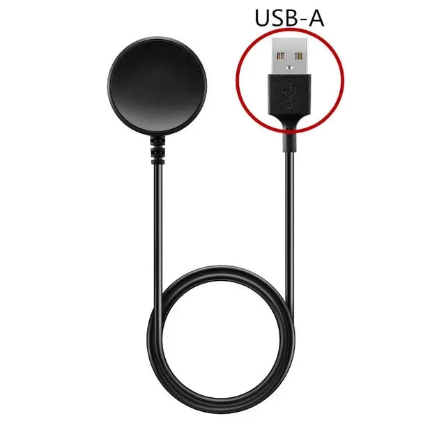 Samsung Galaxy Watch Magnetic Fast Charger USB-C | Watch 7 6 5 4 Smartwatch Charger Qme USB Charging