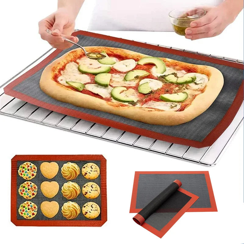 Silicone Baking Mat 30x40cm – Non-Stick BBQ Grill & Oven Mat Silicone Baking Mat Qst