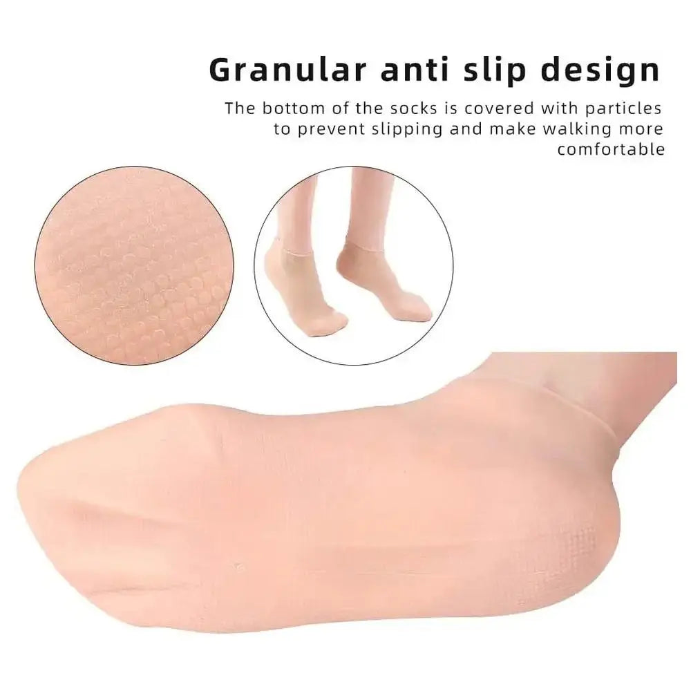 Moisturizing Gel Heel Socks – Exfoliating Dry Skin, 7 Colors Gel Heel Socks Qme
