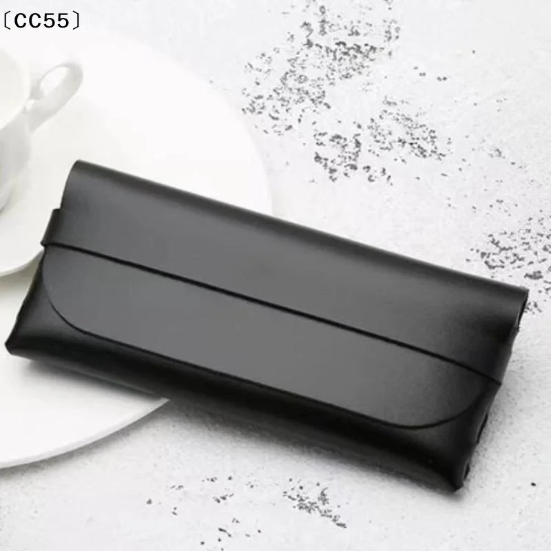 PU Leather Soft Glasses Case – Unisex Eyewear Travel Bag Eyeglass Case Qst