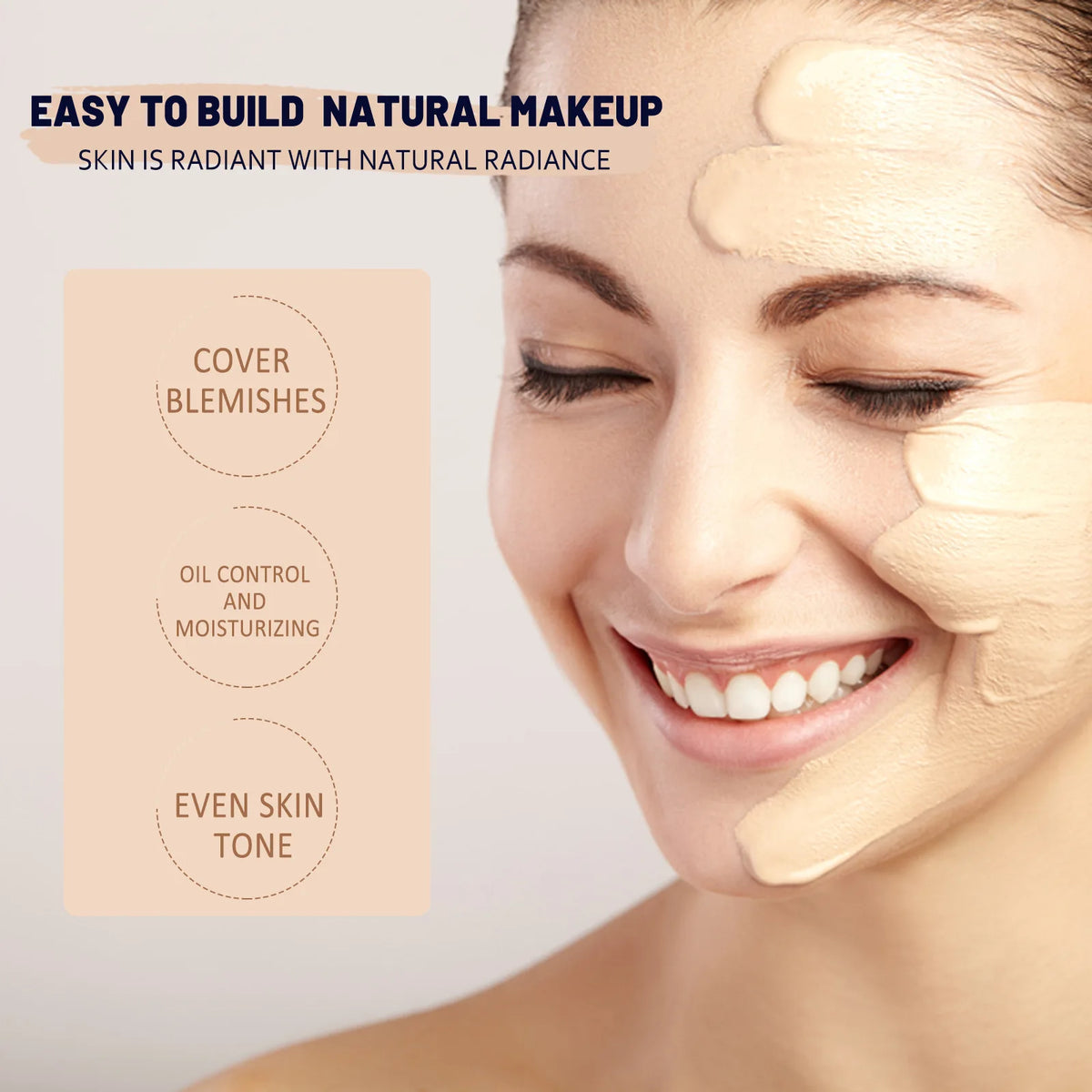 EELHOE CC Cream SPF 50 – Concealer, Moisturizer & Oil Control CC Cream Foundation Qst