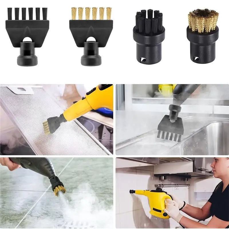 8-Piece Steam Cleaner Brush Set for Kärcher SC1 SC2 SC3 SC4 SC5 Steam Cleaner Accessory Qst