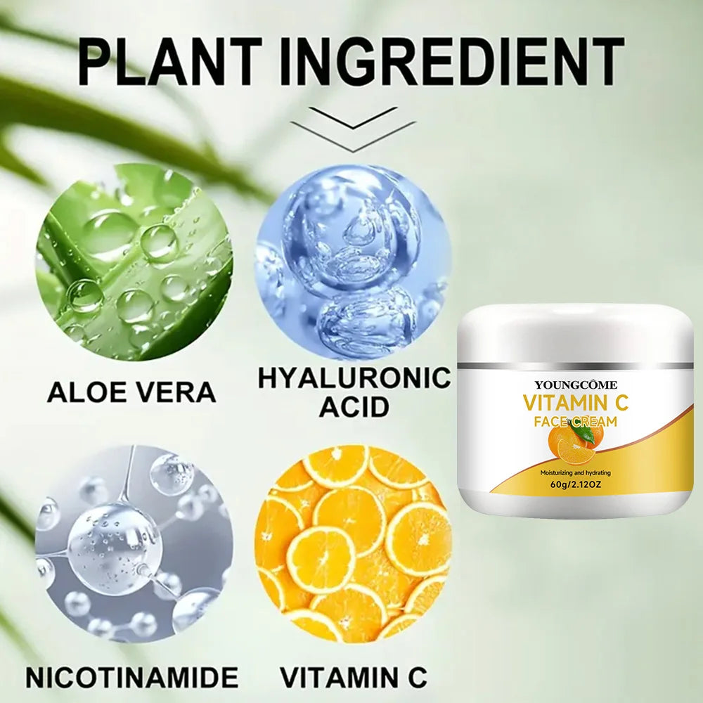 YOUNGCOME Vitamin C Face Cream – Brightening Moisturiser Vitamin C Face Cream Qst