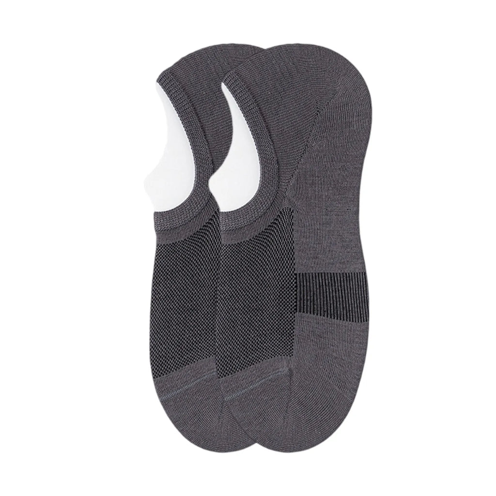Men's Thin Mesh Boat Socks – Non-Slip & Breathable Low-Cut Men's Boat Socks Qme