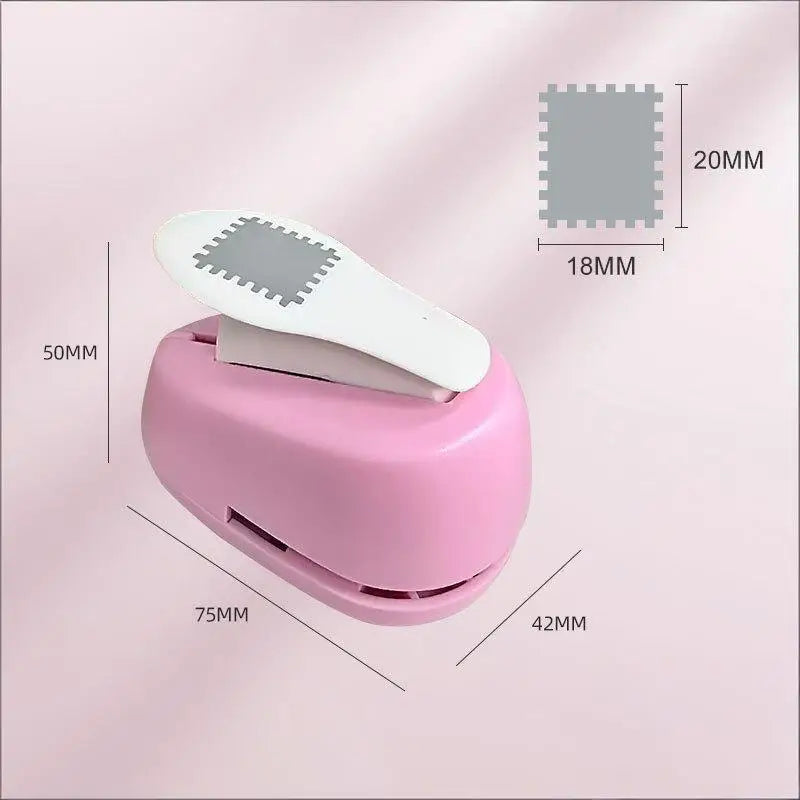Border Punch Shape Craft Puncher & Embossing Machine DIY Craft Punch Tool Qme Pink