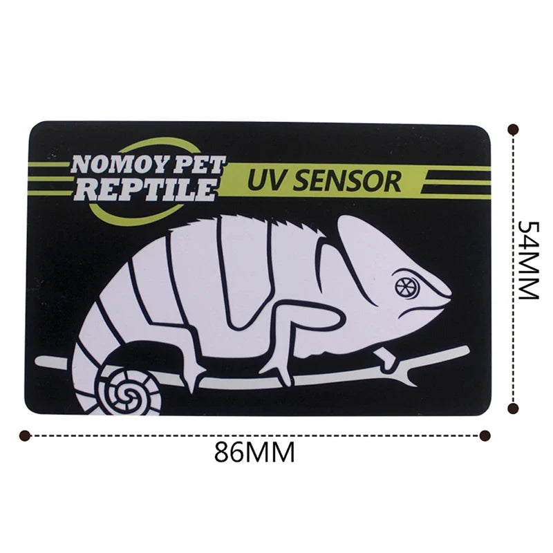 Reptile UVB Test Card – UV Lamp Bulb Strength Tester for Pets Reptile UVB Tester Qme 1PC