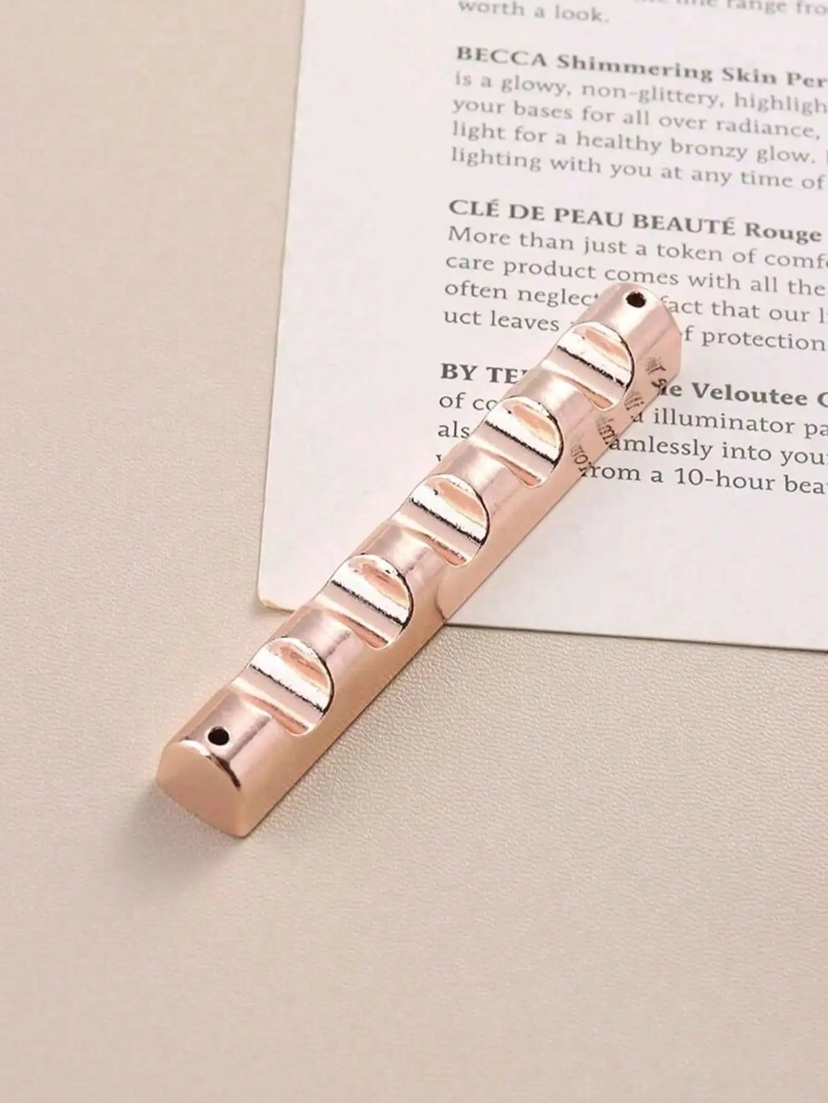 Metal Nail Art Pen Holder – 5-Slot Display Stand | Gold Silver Nail Art Pen Holder Qme pink