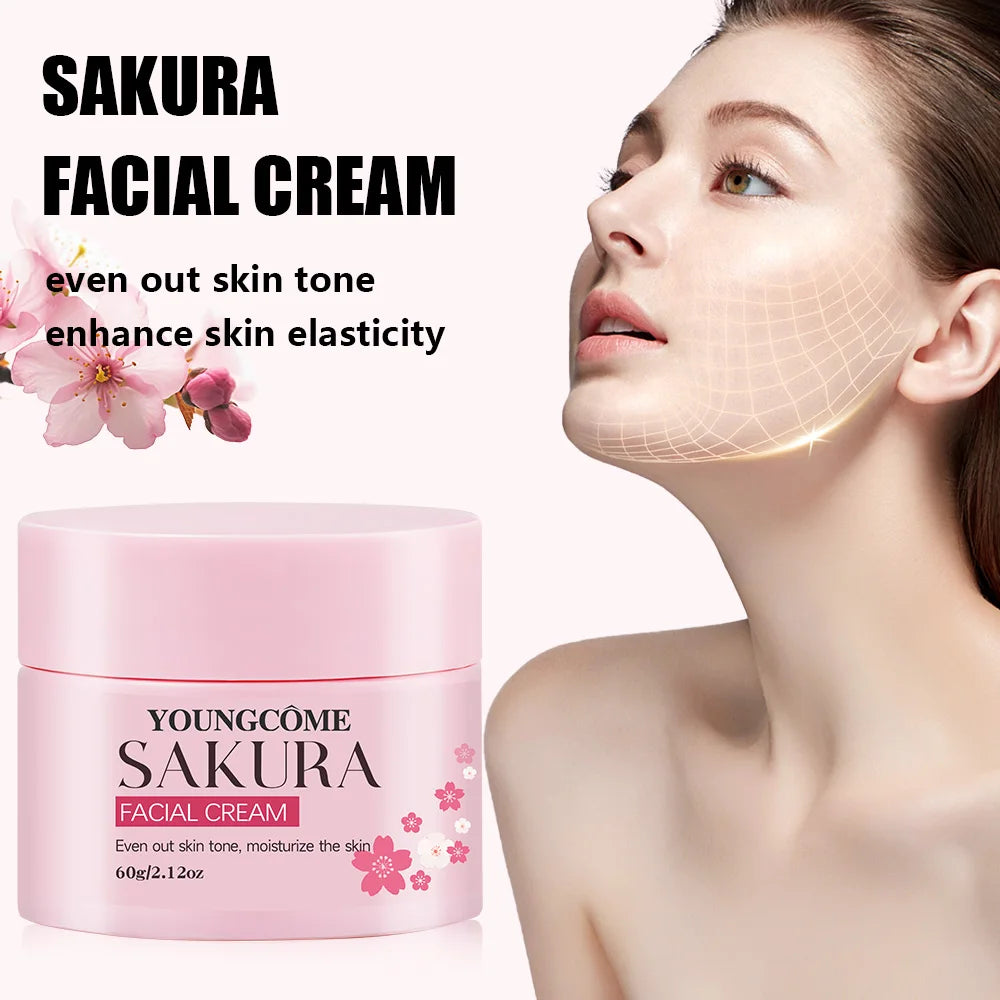 Sakura Retinol Collagen Anti-Aging Face Cream | YOUNGCOME Anti-Aging Face Cream Qst