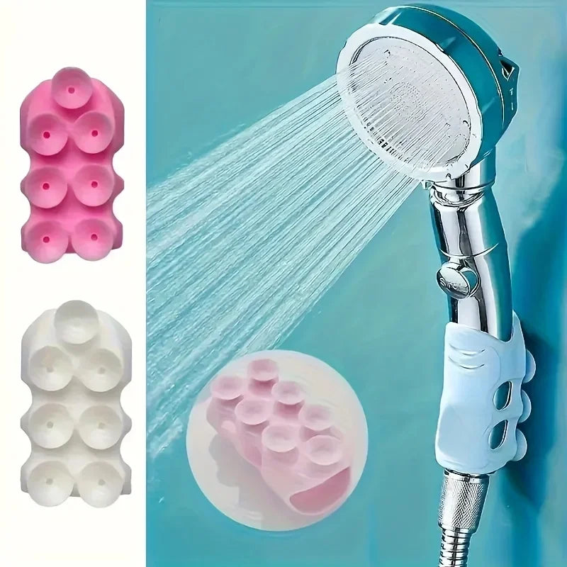 Suction Cup Shower Head Holder Stand – Removable, 3 Colors Shower Head Holder Qme