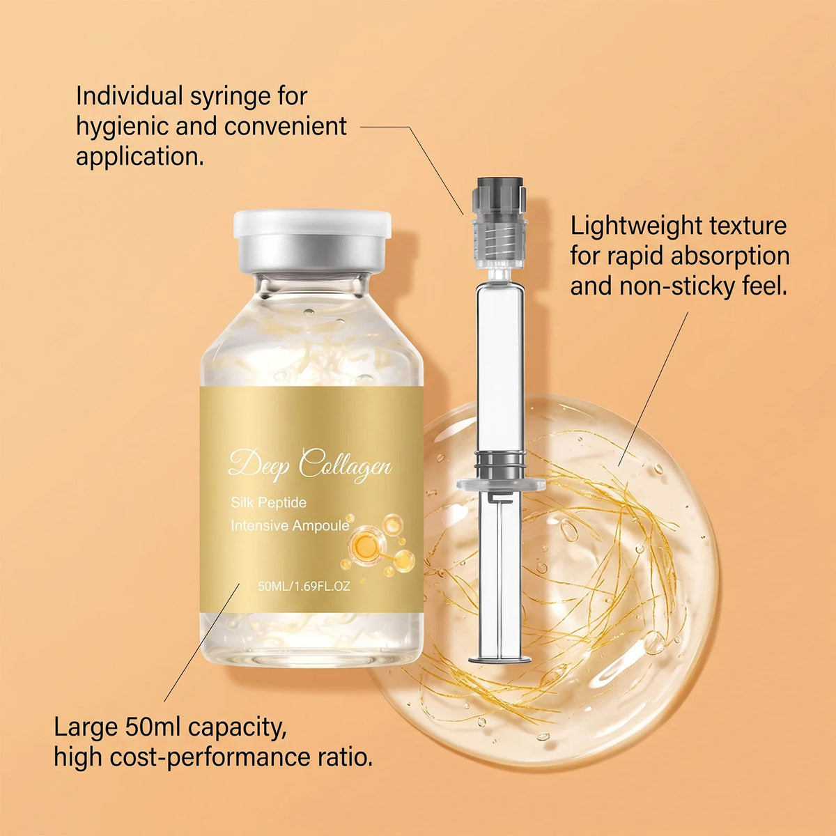 50ml Collagen Face Serum – Deep Moisture & Elasticity Collagen Face Serum Qst