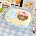 Cute Macaron Bento Box – Portable Lunch Container for Women Bento Lunch Box Qme Yellow with bow