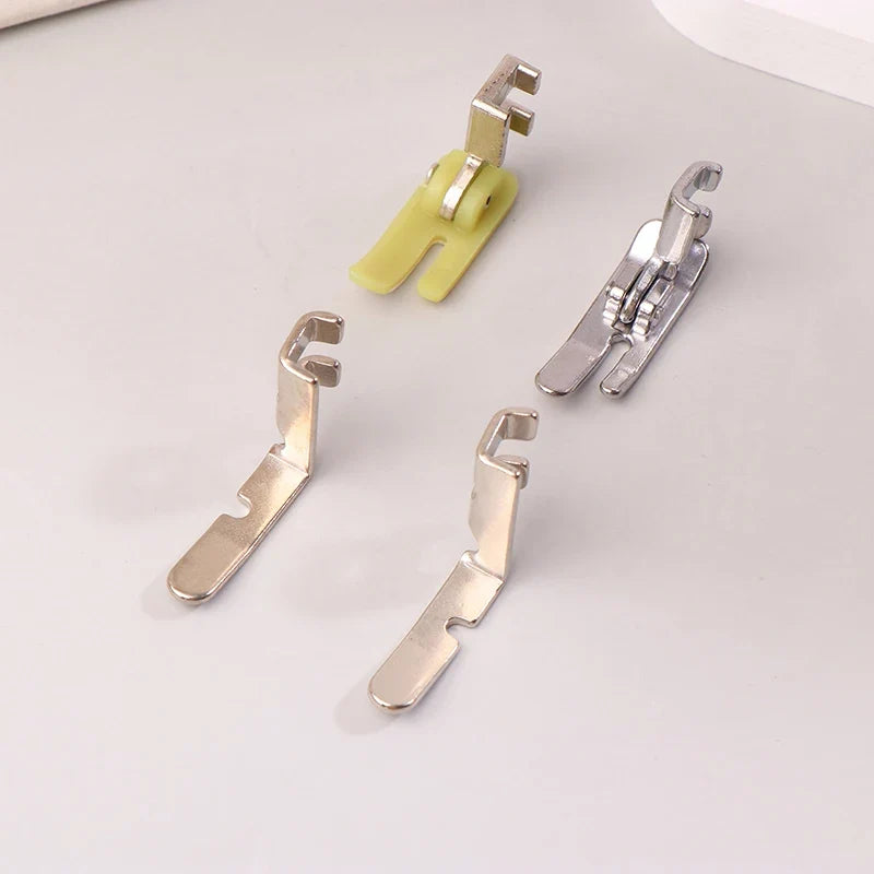 Zipper Presser Foot Set – Left & Right, Steel & Plastic, 4 Pcs Zipper Presser Foot Qme