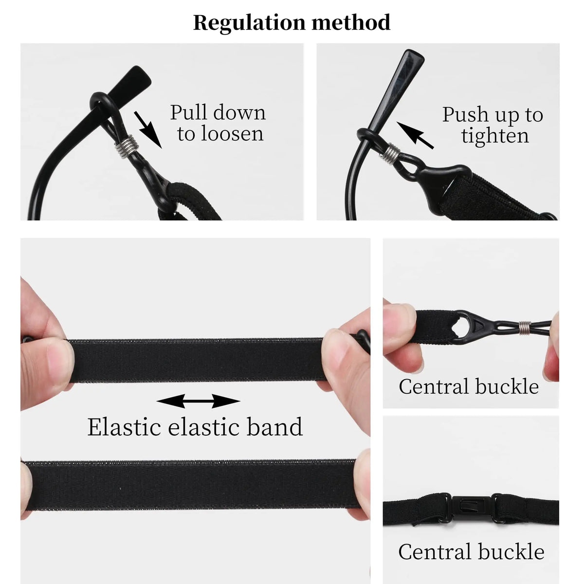 VOPHA Anti-Slip Sports Eyeglasses Strap – Adjustable Retainer Eyeglasses Strap Qst