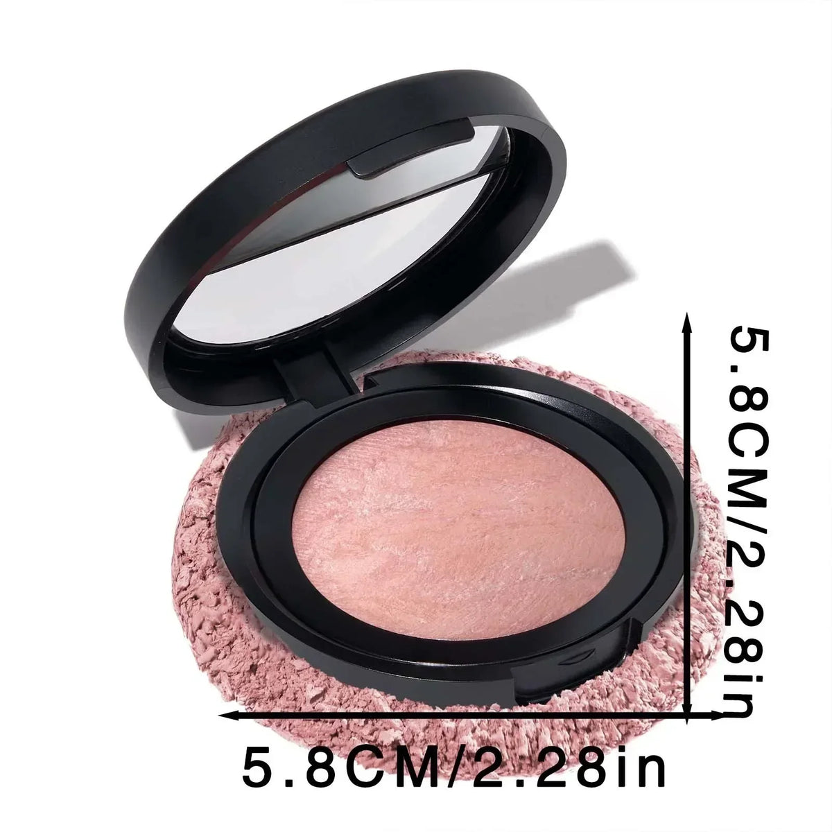 Korean Shimmer Pearl Blush Powder – Natural Face Sculpting Shimmer Blush Powder Qme