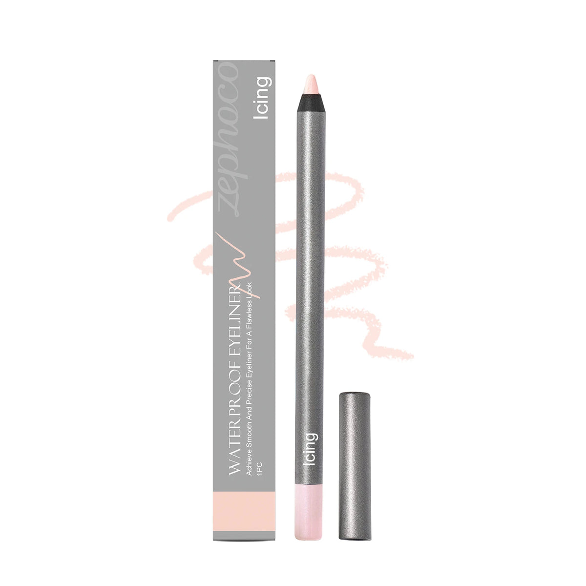 Zephoco Waterproof Gel Eyeliner Pencil – Smudge-Proof Gel Eyeliner Pencil Qst Icing