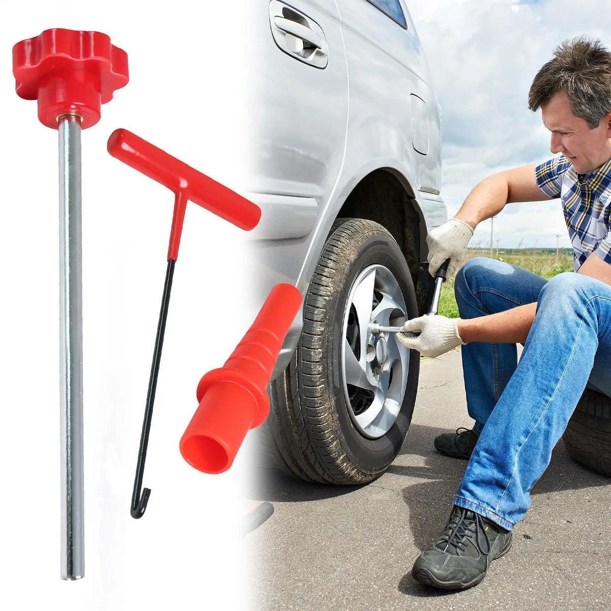 3-Piece Alloy Tire Valve Stem Removal Tool Set | Non-Slip Tire Valve Tool Set Qme Default Title