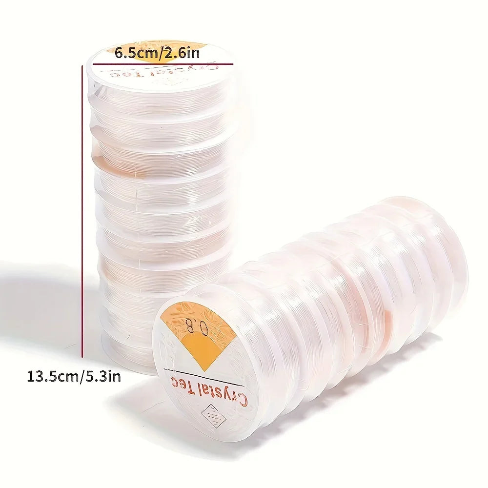 Transparent Crystal Elastic Cord for DIY Bracelet & Bead Making Jewelry Making Cord Qme