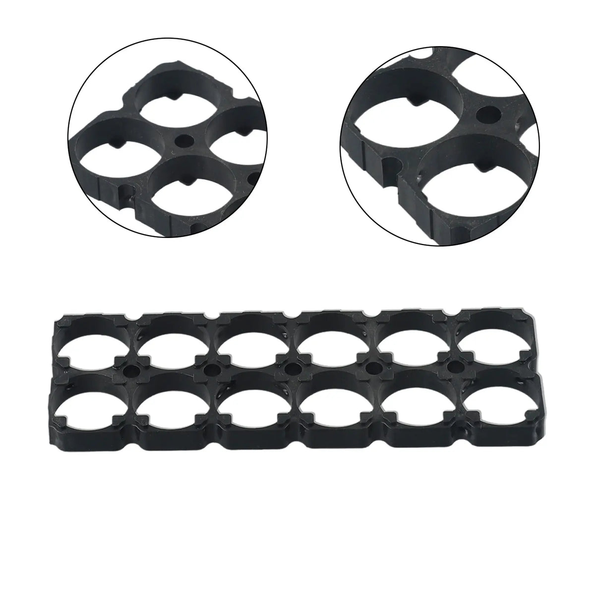 2x6 21700 Battery Holder Bracket – ABS+PC Fixed Mount Pack Battery Holder Bracket Qme