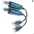 POE Coaxial Cable Transmitter – HD Video & IP Network Extender POE Coax Transmitter Qme Beige