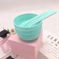 DIY Face Mask Mixing Bowl & Spoon Set – Portable Beauty Tools Face Mask Mixing Set Qme green