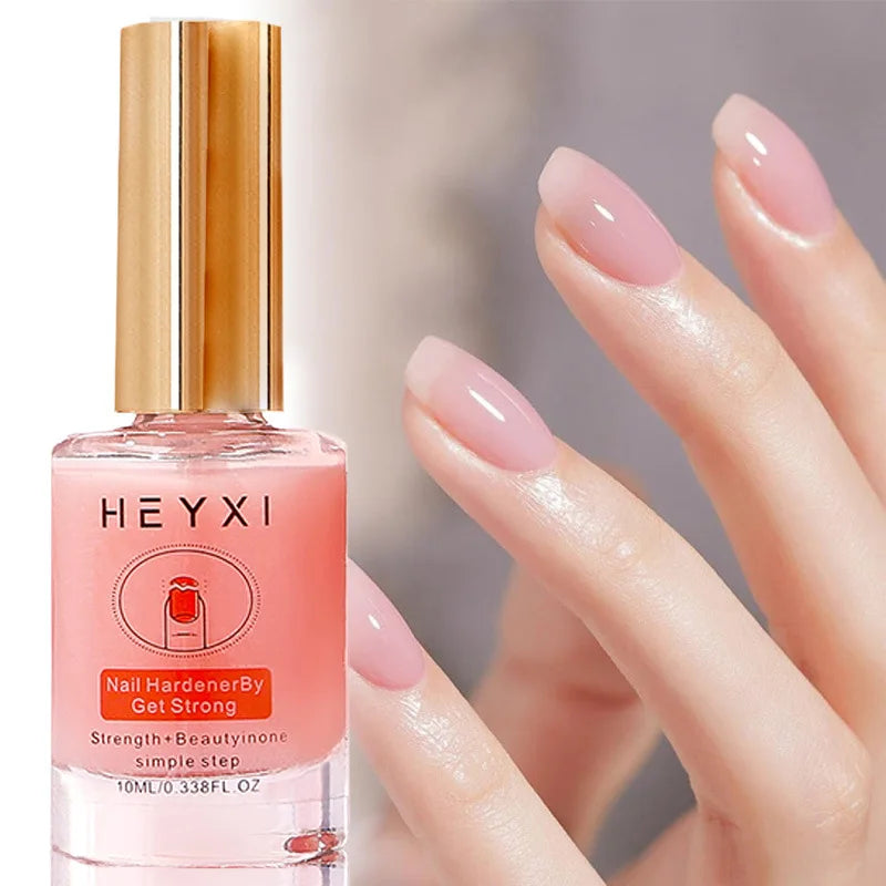 Natural Pink Nail Polish Hardener – Lasting Luster & Smooth Finish Nail Polish Hardener Qme