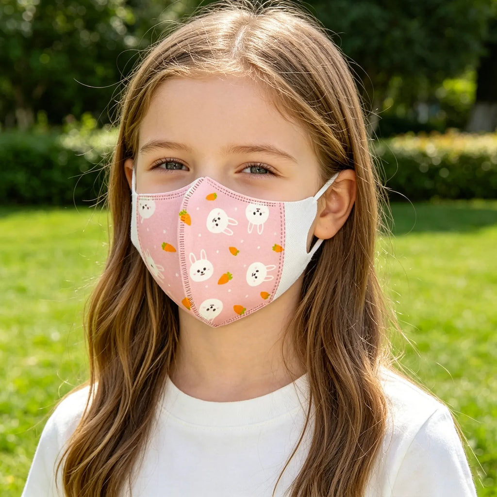 Kids Disposable Face Masks Cartoon Prints 3-Layer 10 Pack Kids Disposable Mask Qme
