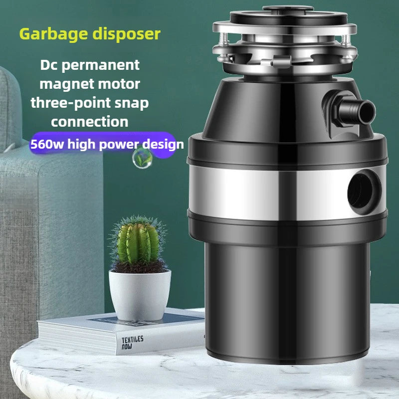 HAOYUNMA 560W Stainless Steel Kitchen Garbage Disposal Air Switch Garbage Disposal Qst