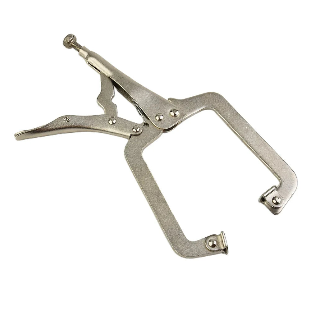 Steel C-Clamp Vise Grip Locking Pliers & Wood Tenon Locator Locking Clamp Tool Qme