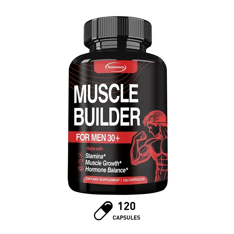 Xemenry Muscle Builder Supplement – Strength & Endurance Muscle Builder Supplement Qst 120 Capsules