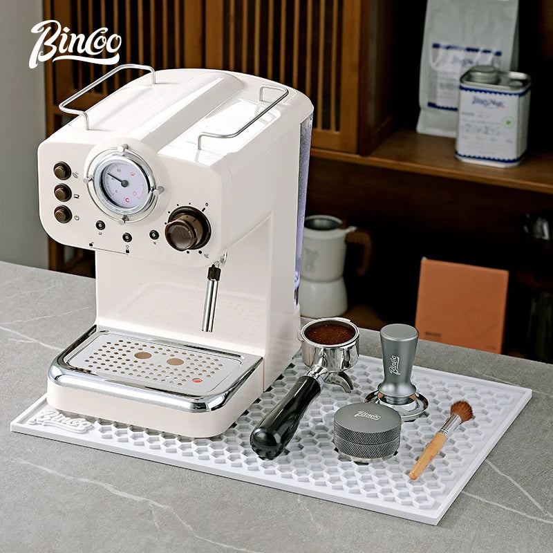 Bincoo 45x30cm Coffee Bar Mat – Non-Slip Tamping & Drain Mat Coffee Bar Mat Qst