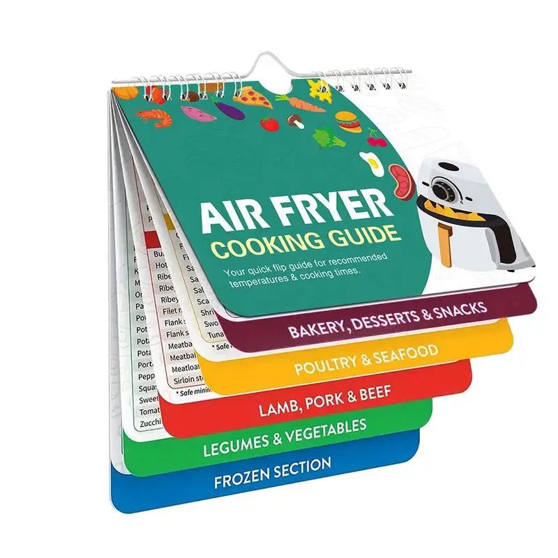 Magnetic Air Fryer Cooking Times Cheat Sheet Conversion Chart Kitchen Reference Magnet Qme