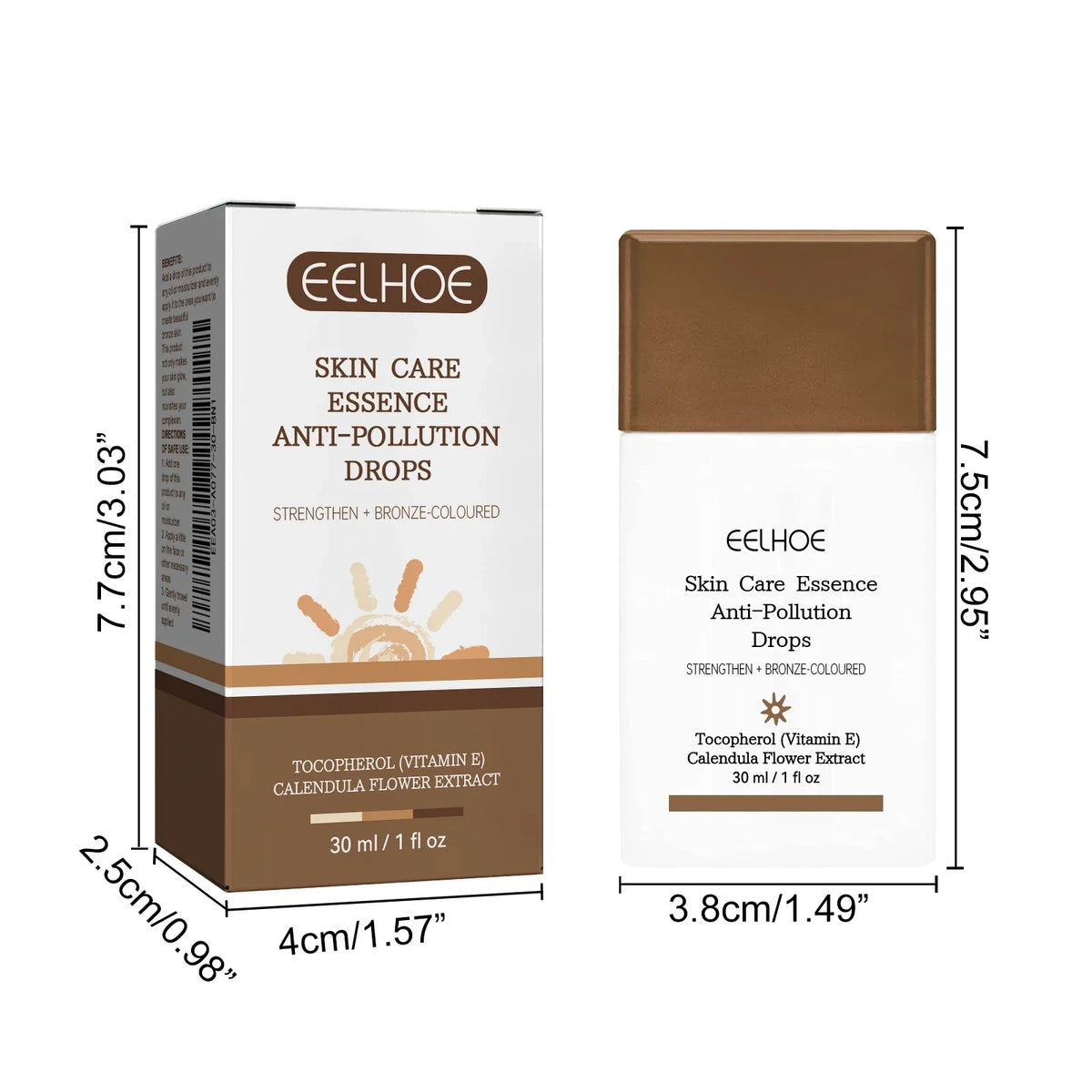 Peptide Self Tanning Serum Drops – Liquid Bronze Dark Glow Self Tanning Serum Qme