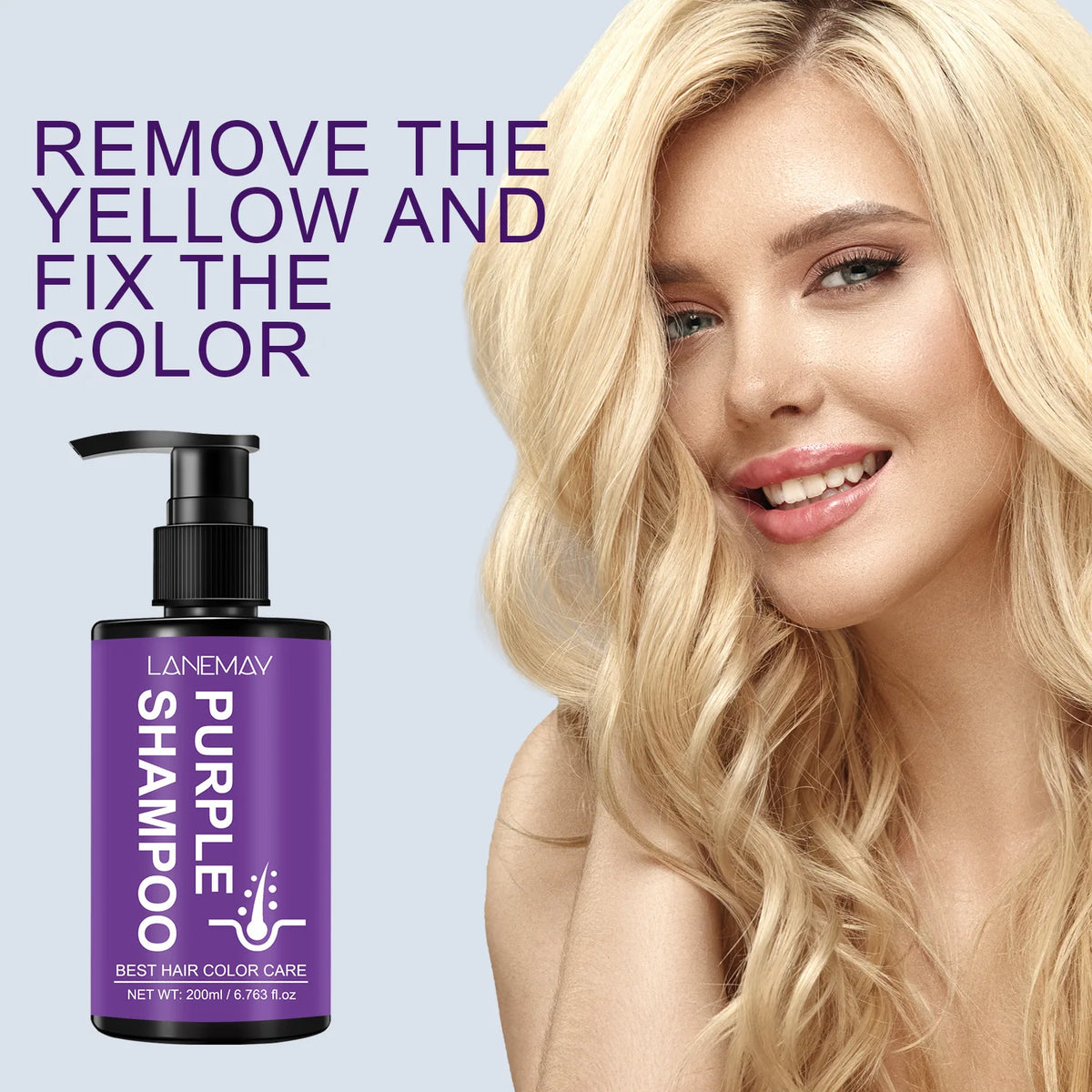 Purple Toning Shampoo for Blonde, Silver & Platinum Hair Toning Shampoo Qst