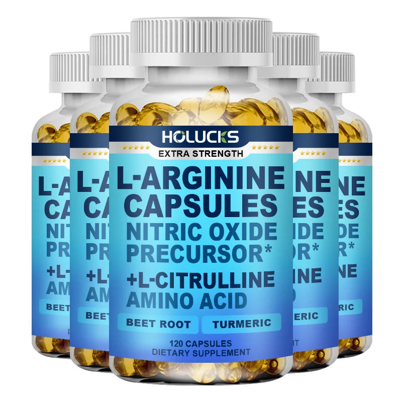 HOLUCKS L-Arginine & Beet Root Amino Acid Supplement – Extra Strength Amino Acid Supplement Qst 5BOX 120pcs Hot Sale