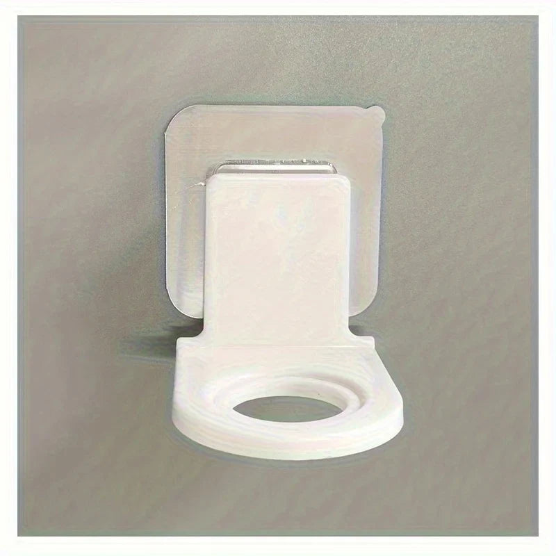Self-Adhesive Wall Hook Bathroom Shampoo & Shower Gel Shelf Bathroom Wall Hook Qme white