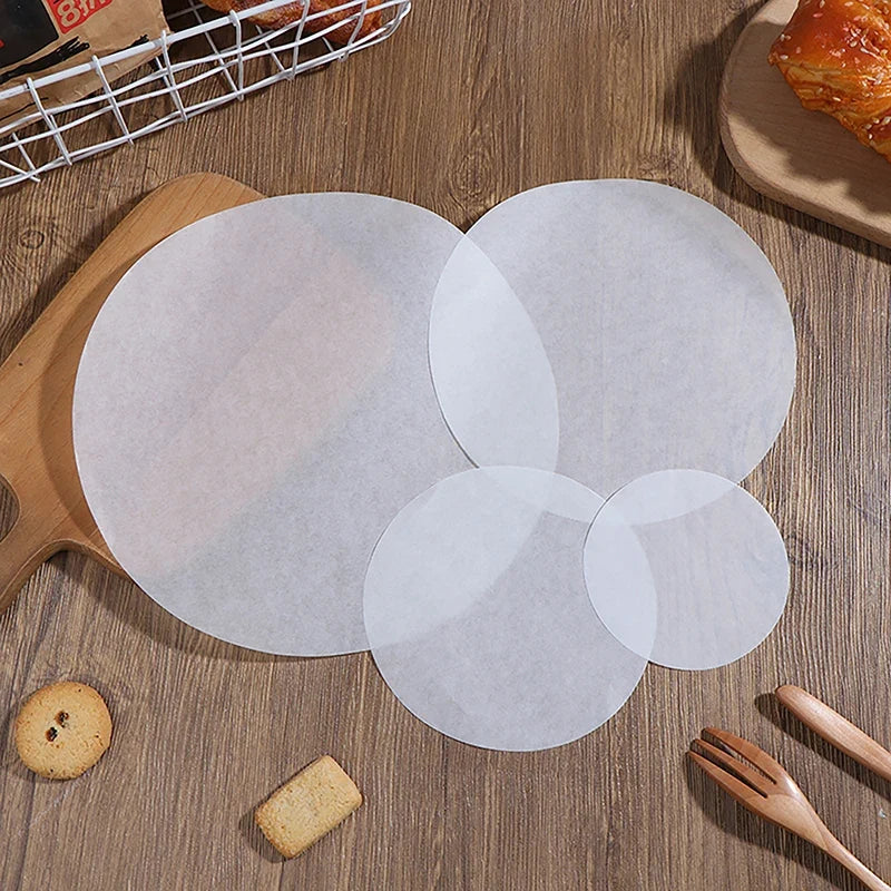 Round Parchment Paper Liners – Baking, BBQ & Steamer, 50 Pcs Parchment Paper Liners Qme