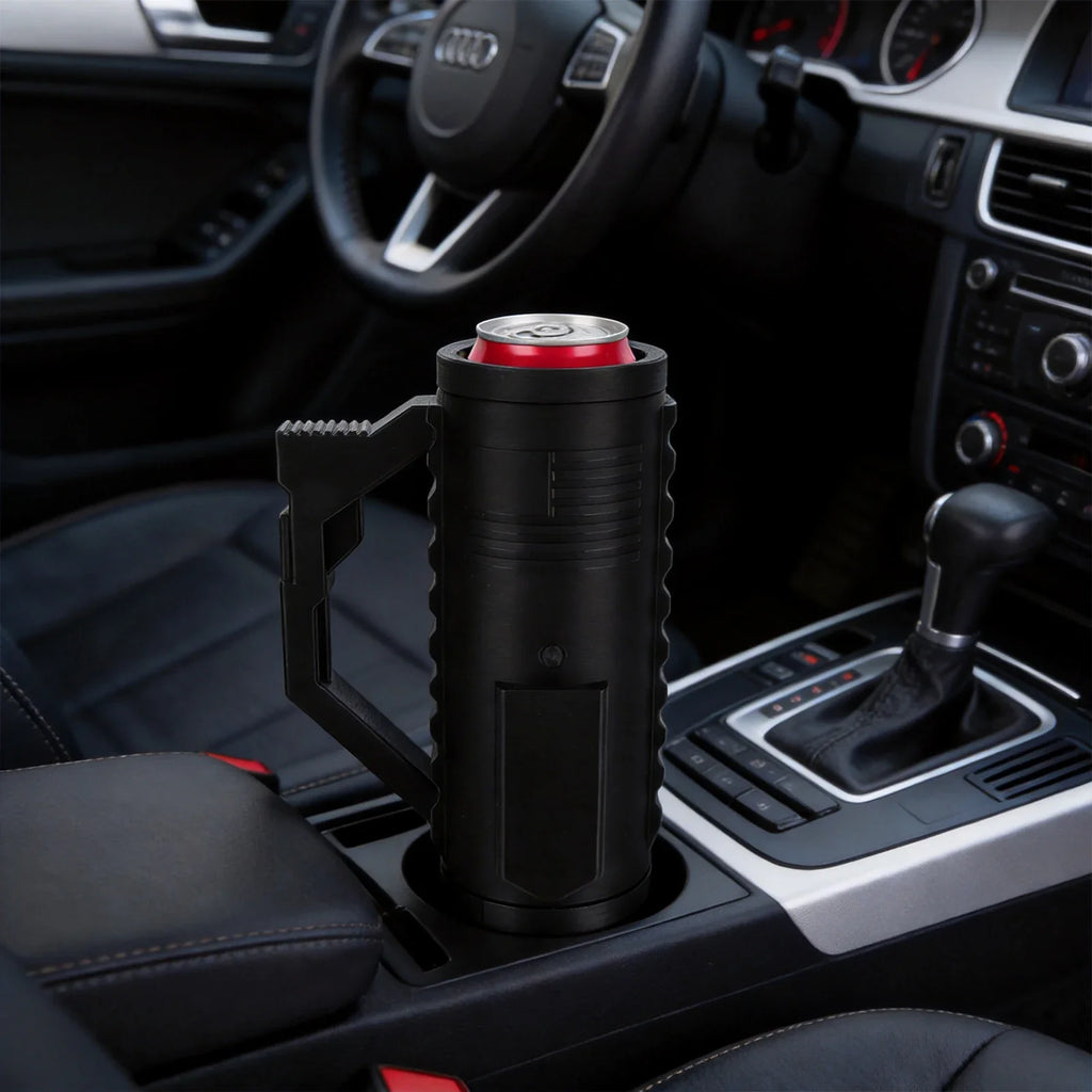 Tactical Non-Slip Can & Bottle Holder with Handle – 12oz Can & Bottle Holder Qme