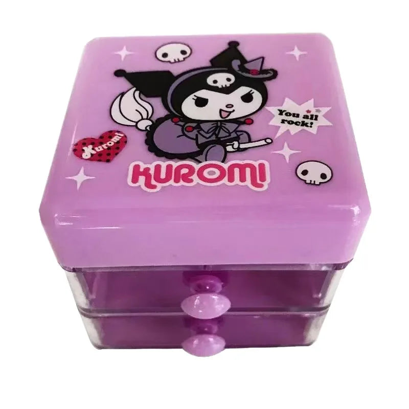 Hello Kitty Kuromi Cute Mini Desktop Organizer | 4 Colors Desktop Organizer Qme
