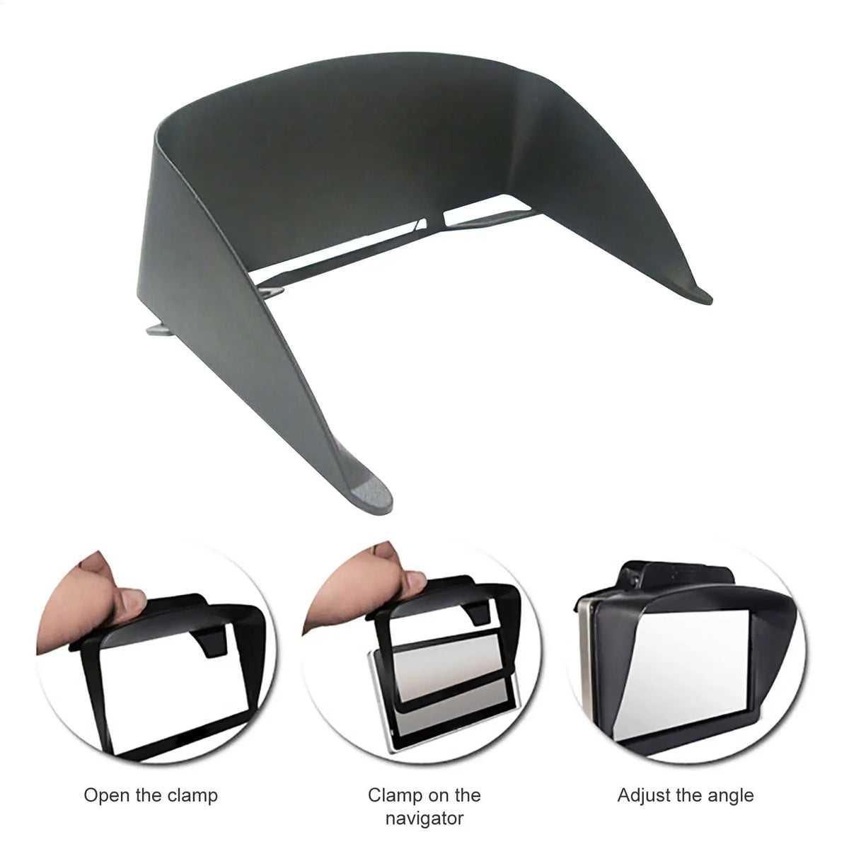 Universal GPS Sun Shade Cover – Anti-UV & Anti-Glare Screen Hood GPS Screen Sun Shade Qme