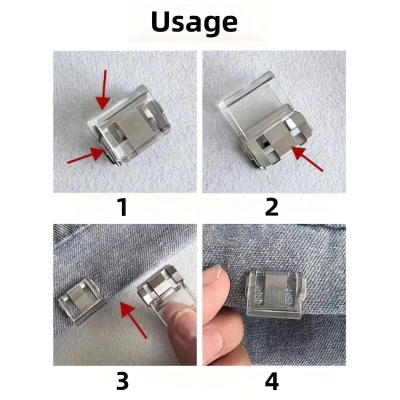 Invisible Pants Leg Shortening Clips – Non-Slip Hem Clips Pants Hem Clips Qme
