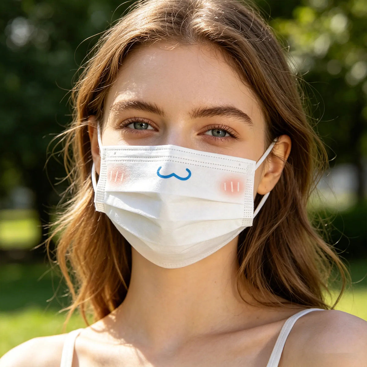 Cute Cartoon Disposable Face Masks – 3-Layer Breathable 10 Pack Disposable Face Mask Qme